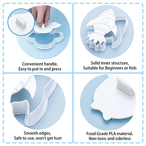 Mostop Police Car Cookie Cutters With Stamper, 3D Transportation Vehicle Cookie Mold For Candy Chocolate Biscuit Pastry Cheese Baking Molds #TOP1