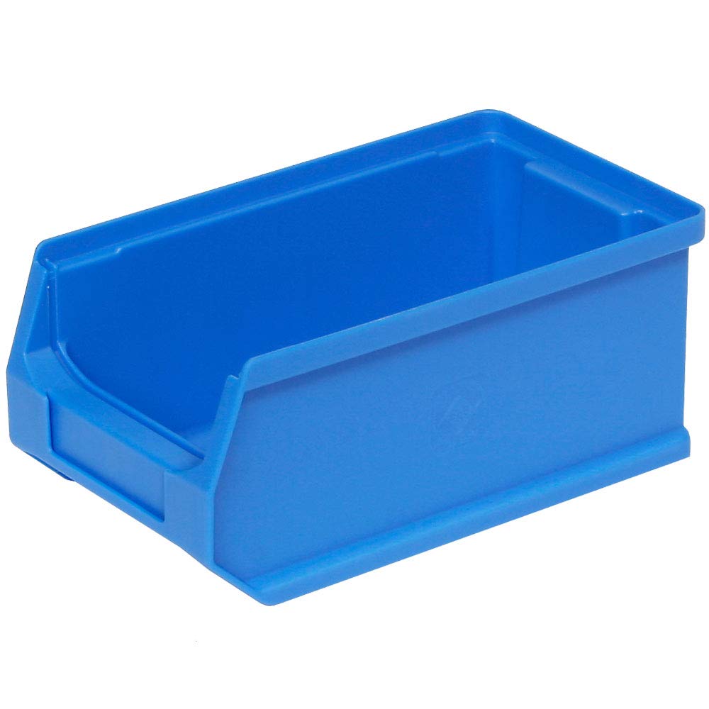 Lot de 40 boîtes de rangement industrielles de qualité industrielle, 2 tailles, 20 x LB5 bleu, 20 x LB4 rouge
