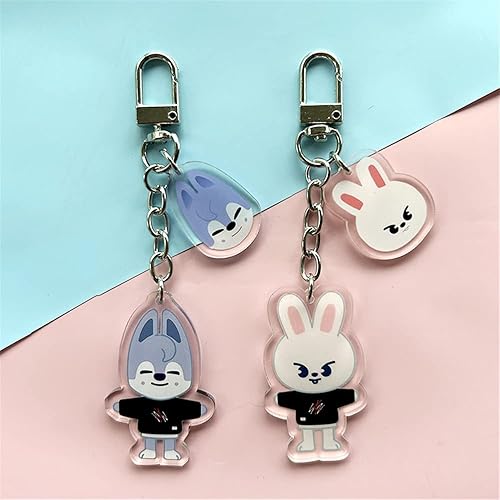 Miniatura 4 de KPOP Stray Kids Creative SKZOO - Juego de llaveros para niños accesorios para bolsas de mercancía Felix Hyunjin Lee Know