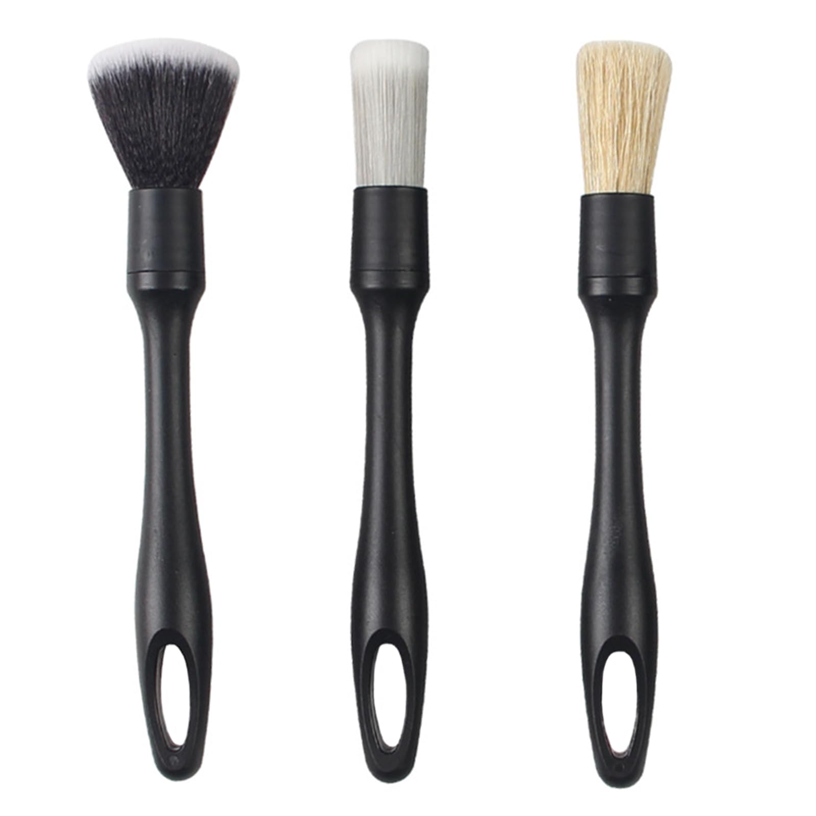 KSCD Tête De Brosse De Détail De Voiture - Lot De 3, Poils De Sanglier Ultra Doux Pour Kit Rechange Voiture Parfait Laver Les Embl Mes Roues Vents D A Ration Du Rem
