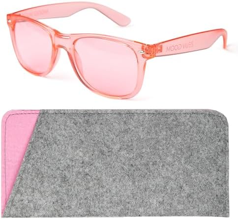 Color Therapy Glasses with Matching Case - Chromotherapy Chakra Therapy Eyewear to Support Mood, Relaxation, Focus & More