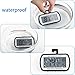 2 Pack Refrigerator Fridge Thermometer Digital Freezer Room Thermometer Waterproof Large LCD Display Max/Min Record Function-Black