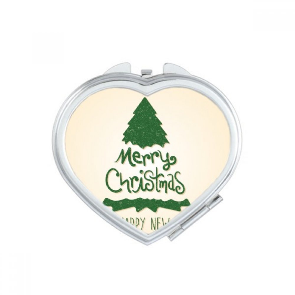Miroir de poche compact ovale maquillage bleu renne mignon