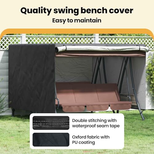 Housse pour balancelle grand format bâche de terrasse pour abri de jardin