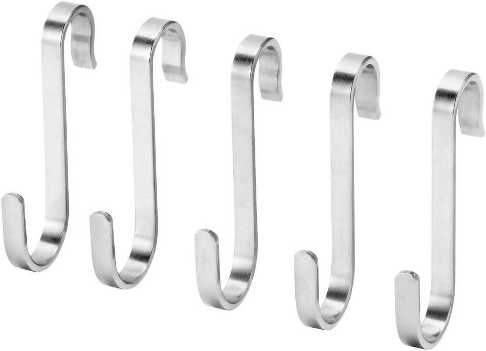 KUNGSFORS Stainless Steel Hook, S Type Hook, 6cm Organizer for The