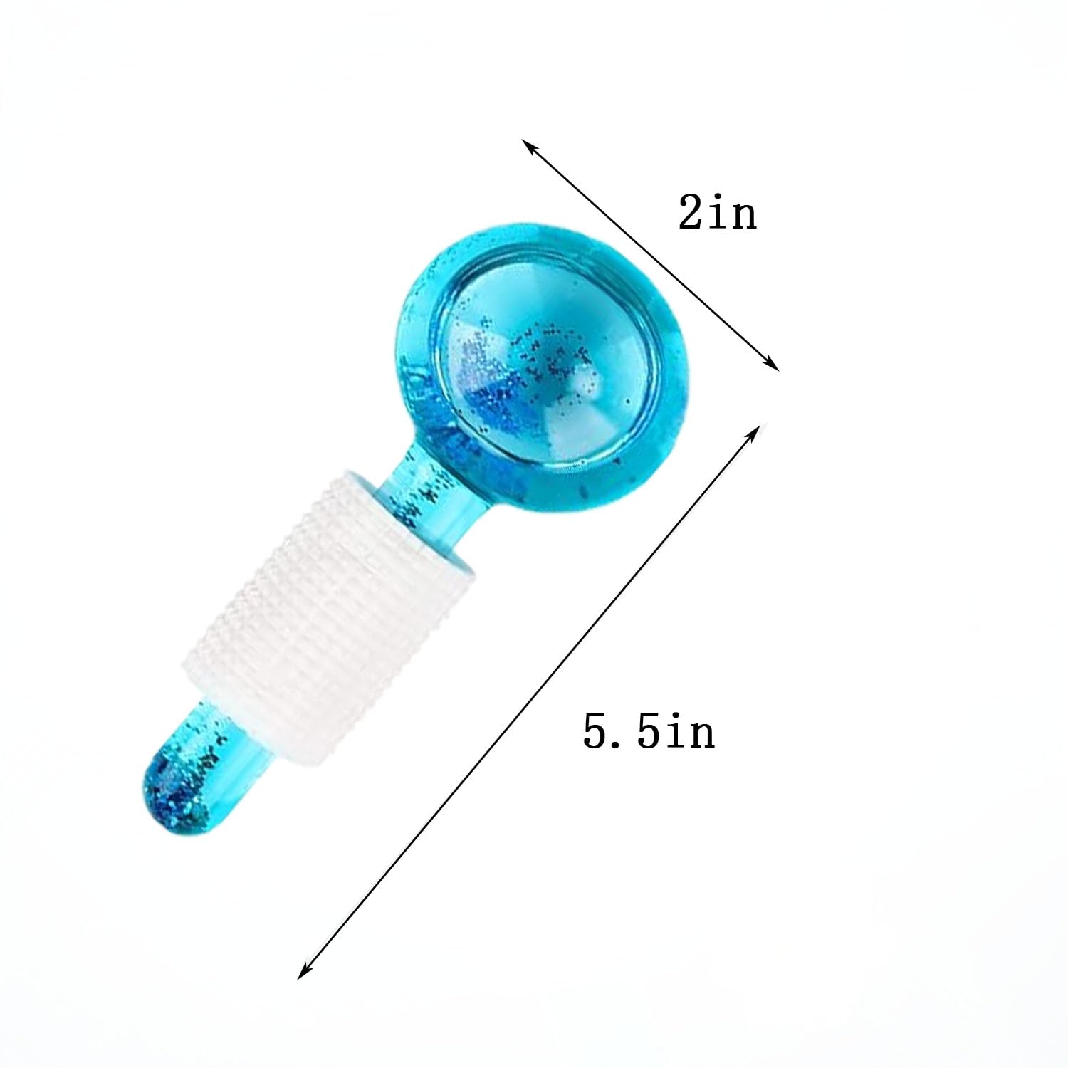 Ice Roller Ball,2Pcs Facial Ice Globes,Massage Ice Ball Skin Care Tool,Tonifica la Pelle e Migliora la Circolazione Sanguigna,Riducono il Gonfiore e Le Occhiaie