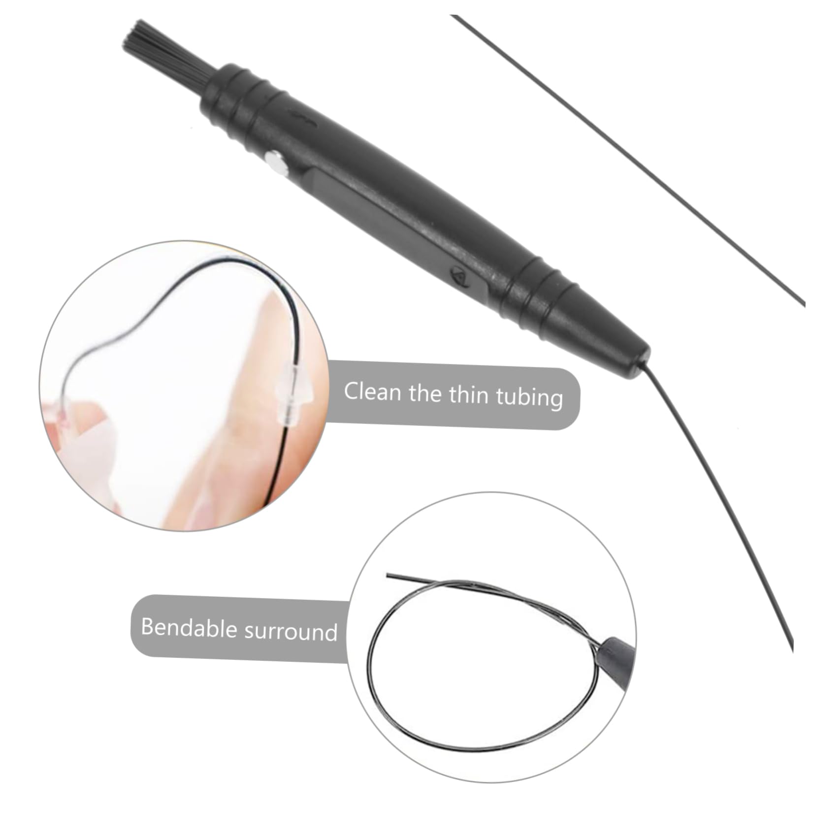 Beaupretty 4 Juegos Equipo De Limpieza Herramientas De Limpieza De Kit De Limpieza para Herramienta De Ayuda Auditiva Mini Cepillo De Limpieza Black De Polivinilo