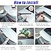 GODSLLY Compatible for Chrysler 300C 2006-2008, 3pcs Car Spoiler Sedan Rear Trunk Roof Spoiler Rear Lip Decorative Accessories, A Glossy Black