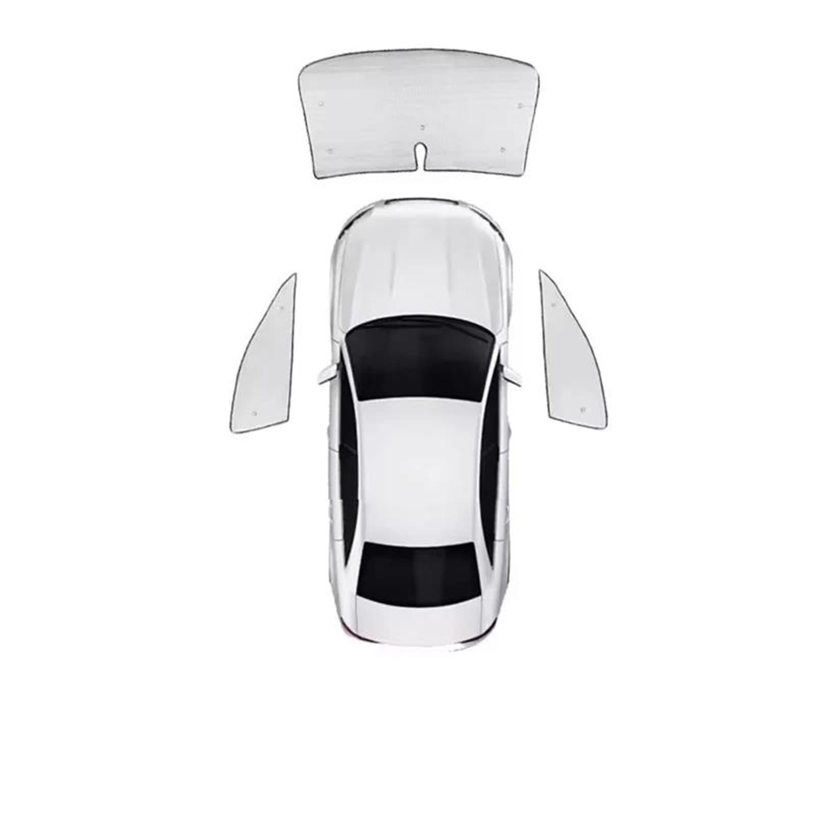 Para Smart 3 2023~2025 Cubierta Protectora Para Parabrisas Parasol Cobertura Total Accesorios Para Coche Parasol Coche Magnético(Front Windows 3pcs)