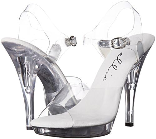Ellie Shoes Women's 521-brook-w Heeled Sandal, Clear, 9 D US | Image 6