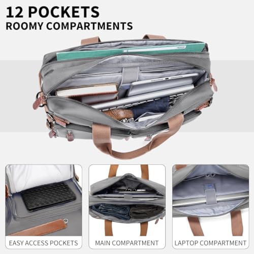 Image of 3-in-1 15.6 /17.3 inch Laptop Backpack for Men /Women, Business Briefcase Work Backpack Messenger Bag(Lanny)