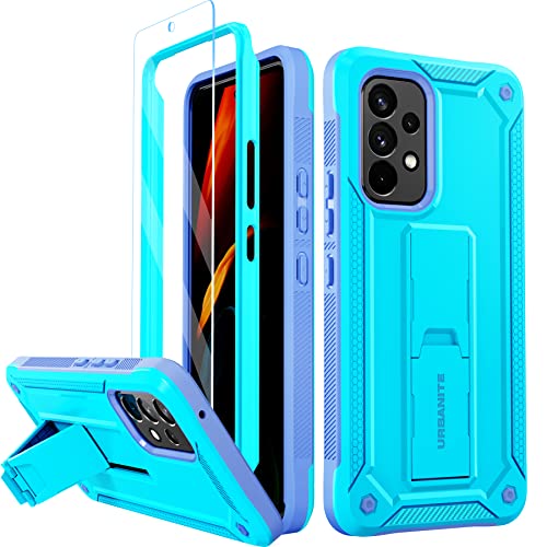 URBANITE für Samsung Galaxy A53 Hülle 5G Case Cover, 360 Grad für A53 Handyhülle Mit Bumper Robust und Eingebautem Displayschutz 2022 Ausgabe (Navy blau) Cover
