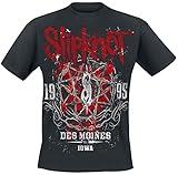 slipknot masken  Slipknot Iowa Star Männer T-Shirt schwarz M 100% Baumwolle Band-Merch, Bands