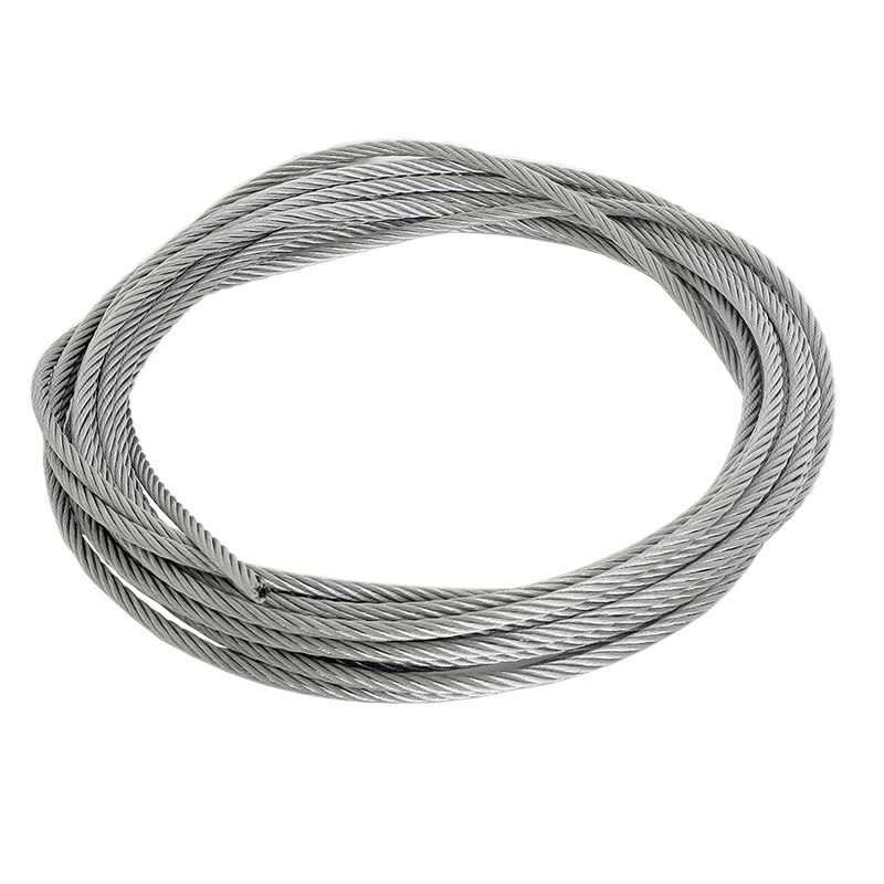 Cable Acero Diámetro 0,3mm 0,5mm 1mm 1,2mm 1,5mm 2mm Cable de cuerda de alambre de acero 304 tendedero a prueba de herrumbre acero inoxidable 304 7*7 Cable Acero Plastificado ( Size : 10 Meter , Color