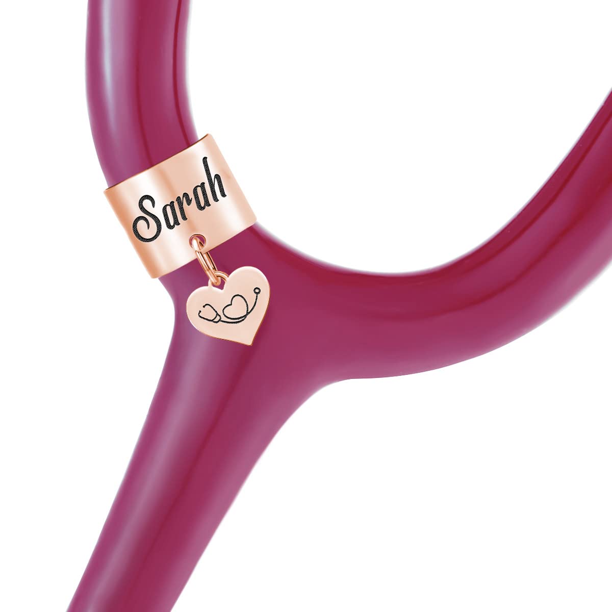 Nurse Accessories for Work - Personalized Stethoscope Name Tag for Nurse, Wrap Stethoscope Charms Nurse Gifts for RN, Medical Assistant, Doctor