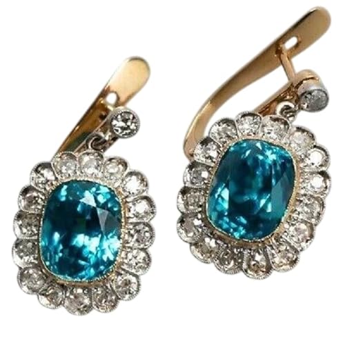 Antique 9.02 Ct Cushion Cut Aquamarine & Diamond Tester Pass