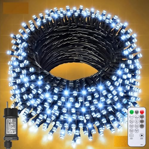 Jsdoin Catena Luminosa, 100/200/300/400/600 LED Luci Natale...