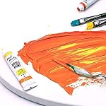 Mont Marte Acrylic Paint 36 Colours x12ml Tubes, Semi-Gloss Finish, Suitable for a Variety of Painting Styles