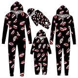 Passende Halloween-Pyjamas für die Familie Winter 2025 Halloween Cartoon Print Family 4 Piece Set(Kleinkinder,#098,18 Monate)