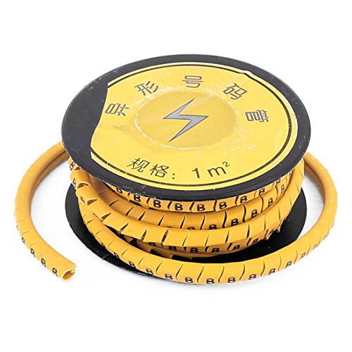 Marcador de Cable PVC Flexible 2m Amarillo miniatura 1