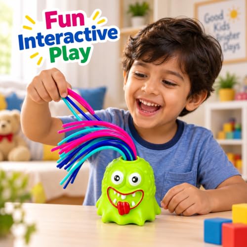 Image of Screaming Monster Toy Hair Pull Sound Fidget Kids Novelty Play Piece
