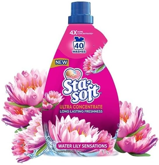 Sta soft Ultra Concentrate Waterlily Fabric Softener 1L Amazon co sta-soft-ultra-concentrate-waterlily-fabric-softener-1l-amazon-co