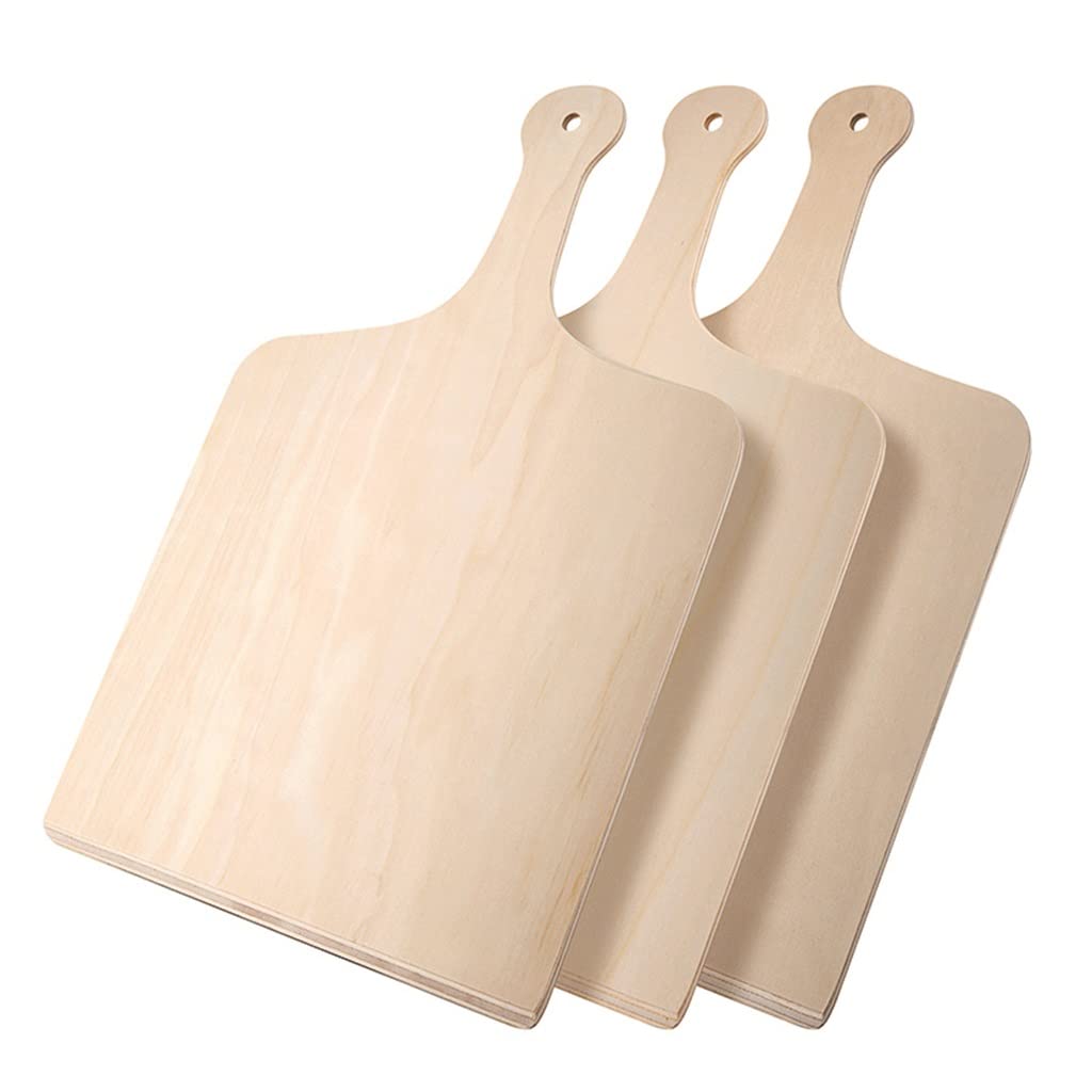 Drewniana łopatka do pizzy 3 szt. Deska do pizzy łopatka do chleba deska do krojenia owoców kuchenna łopatka do pizzy szpatułka narzędzie