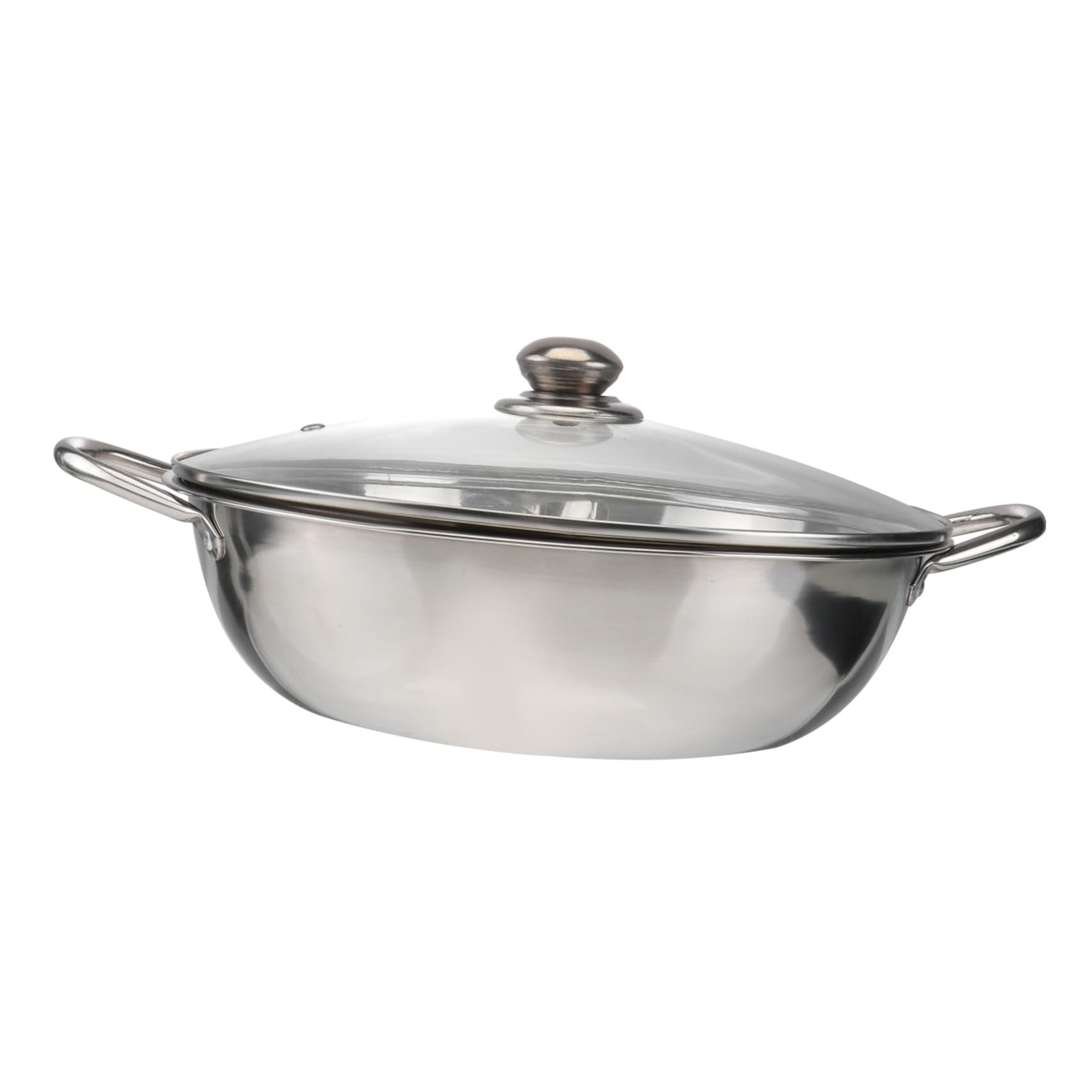 Faitout induction en acier inoxydable pour cuisiner deux plats ensemble
