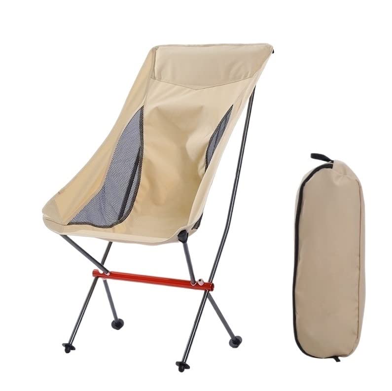 Chaise de camping pliante de plein air portable en aluminium