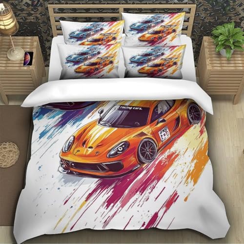 Illustration dynamic speed pour cette parure racing de chambre à coucher