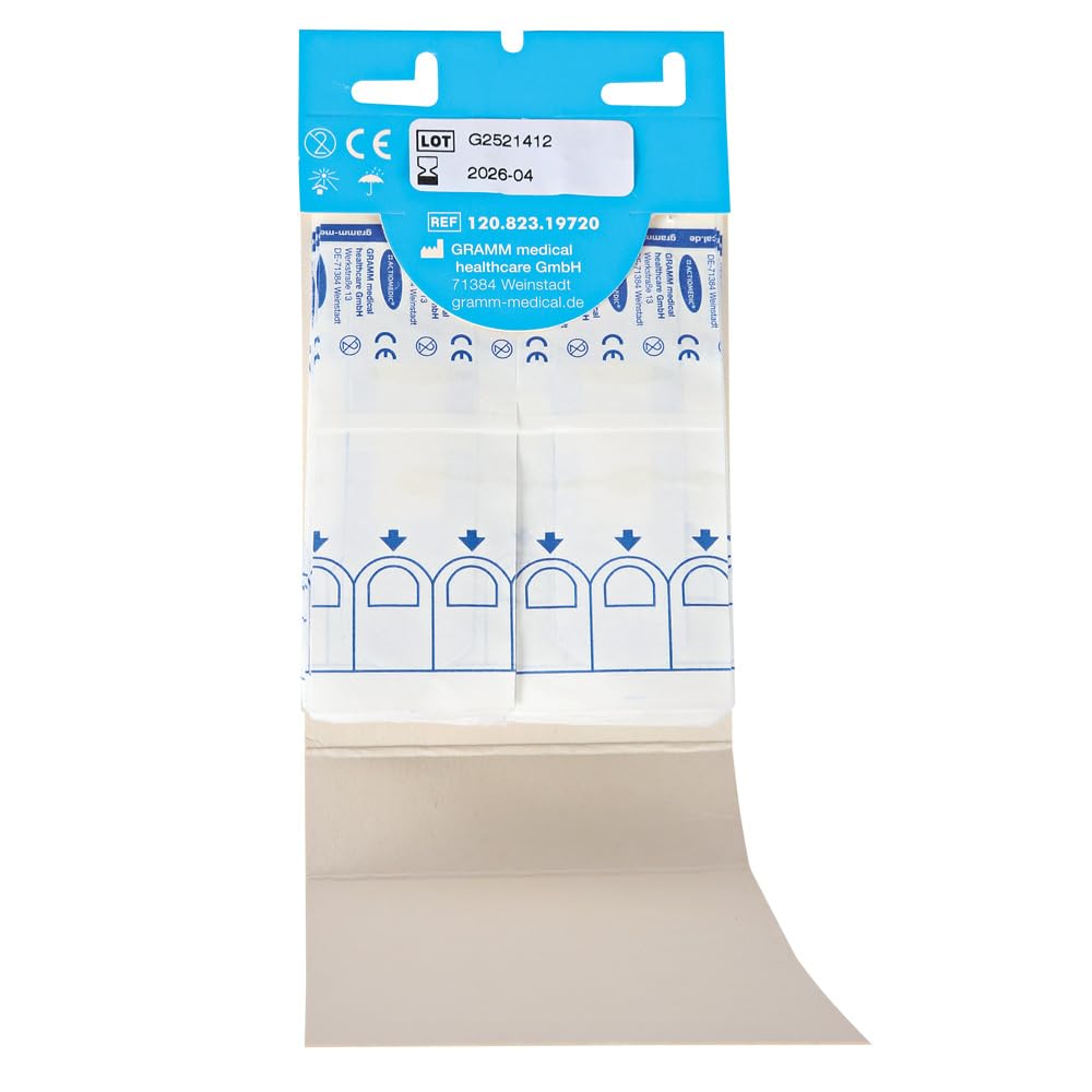 FRANZ MENSCH 8 Stück Actiomedic Gramm Medical ACTIOMEDIC® EasyAid Refill Strips DETECT/AQUATIC, blau, L: 72 mm, B: 19 mm, 30 Stück/Packung, Pflaster, Wundpflaster, Fingerpflaster