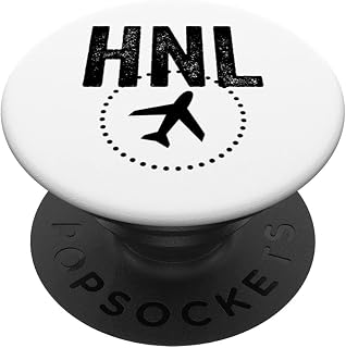 HNL AIRPORT CODE BAGGAGE TAG HONOLULU OAHU HAWAII USA PopSockets Swappable PopGrip