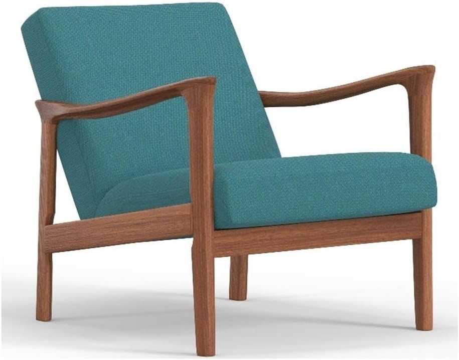 Alpine Furniture Zephyr Lounge Chair in Turquoise