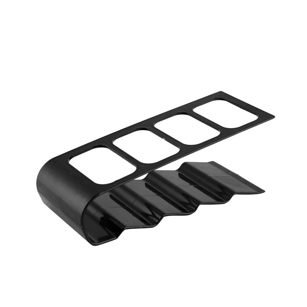 Emoshayoga Black Remote Control Holder ,Eco Friendly Remote Control Organiser Storage Rack Organiser For Vcr Dvd Tvs To Keep Tidy (Black)
