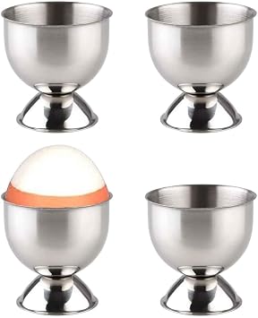 Reyo Stainless Steel 4-Piece Glass Ovary