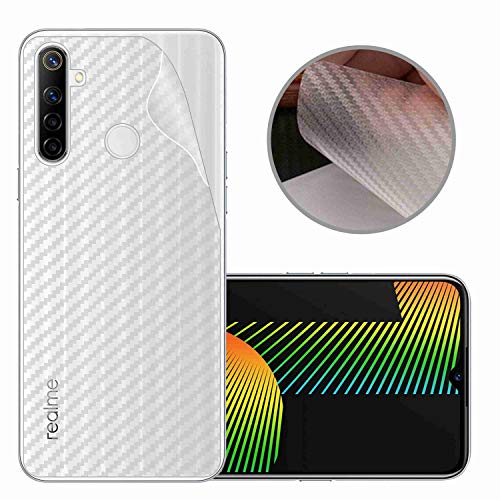 Image of Compatible with Oppo Realme Narzo 10 Back Screen Protective Film Carbon Fiber Skin Transparent Screen Guard Sticker