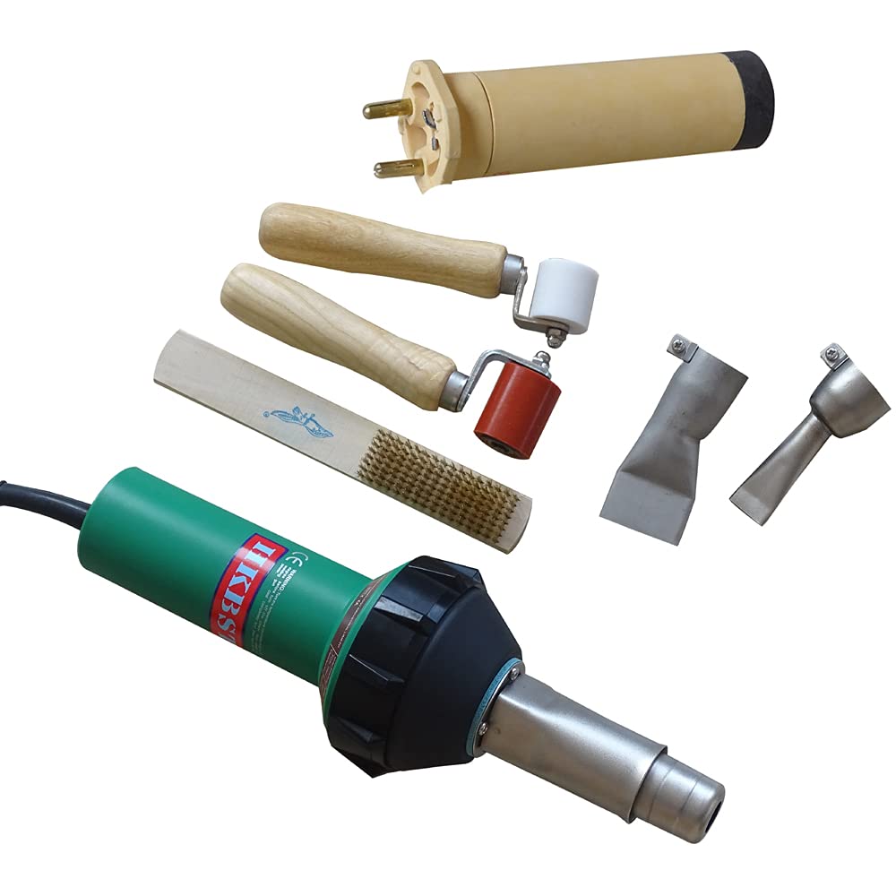 110V Hot Air Gun Welding Torch 1600W Heat Gun Plastic Welder Roofing Welding Equipment Kits With Seam Roller