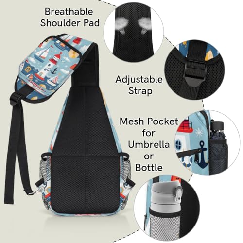 Mochila tipo sling unisex para senderismo y viajes miniatura 4