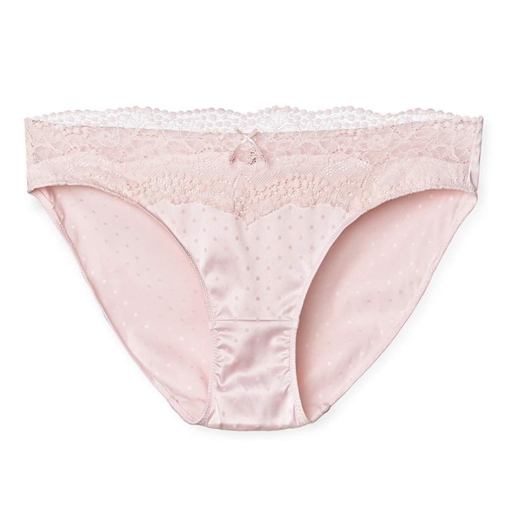 Culotte en dentelle fine triangle taille basse slip respirant rose