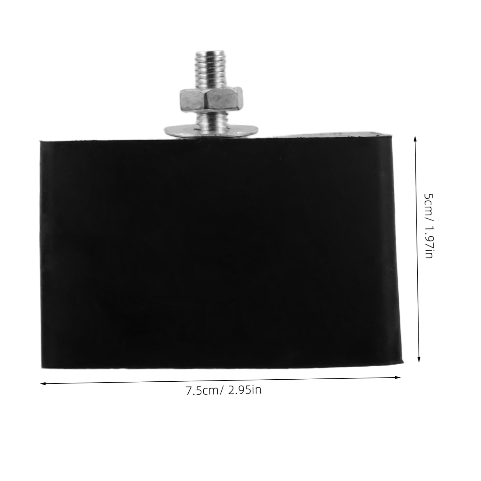 Didiseaon 4 Piezas Soportes Antivibración de Goma Gruesa para Aire Acondicionado Amortiguadores de Choque Resistentes para Montaje Exterior Almohadillas Antiruido y Absorción de