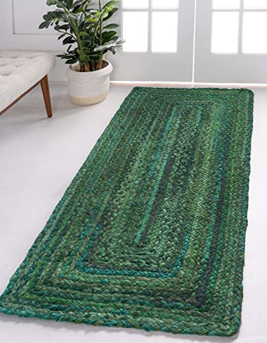 Tapete trenzado Unique Loom 75x185 cm verde miniatura 1