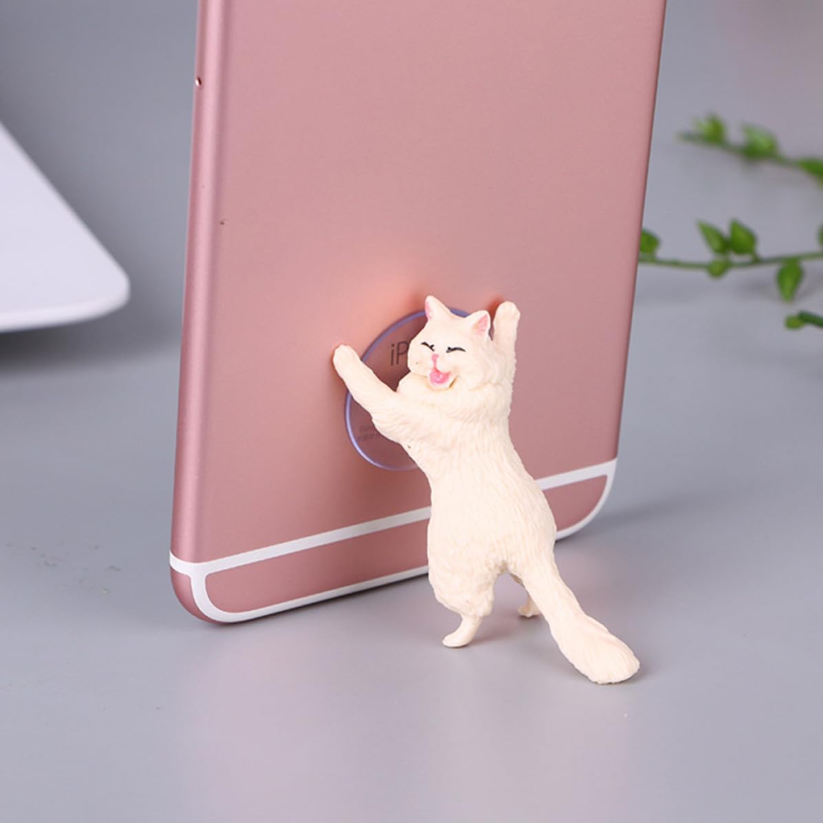 Cartoon Cat Mobile Phone Sucker Desktop Stand, Resin Novelty image 3
