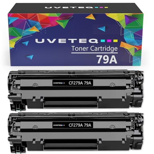 UVETEQ 79A Cartucho de Toner Compatible con HP 79a CF279A para HP LaserJet Pro M12 M12a M12w MFP M26A M26n M26 Toner Impresora Negro (2 Unidades)