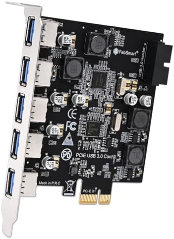 Tarjeta Gráfica Externa Binardat PCIE To USB 3.0 Expansion Card, 2 USB Type- A And 1 USB Type-C Ports, Self-Powered, Low Profile Bracket, USB3 Hub Controller Adapter For Windows 10/11 Ide A Usb - View #5