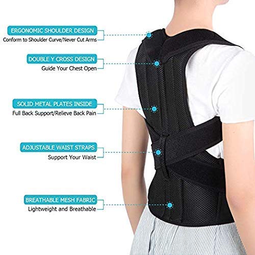 GRAZIA Upper Clavicle Support Belt Back Posture Corrector Back Slouching Corrective Posture Correction Spine Braces Supports 1