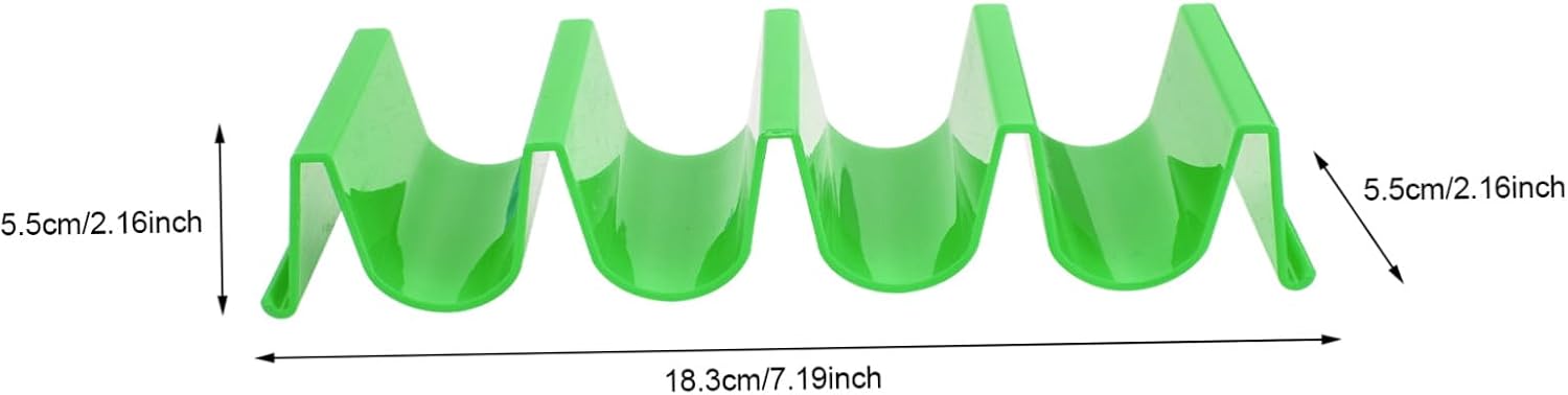 VANZACK 4Pcs Colorful Taco Holder Stand Burrito Rack Pancake Support for Kitchen Parties Camping Dishwasher Safe