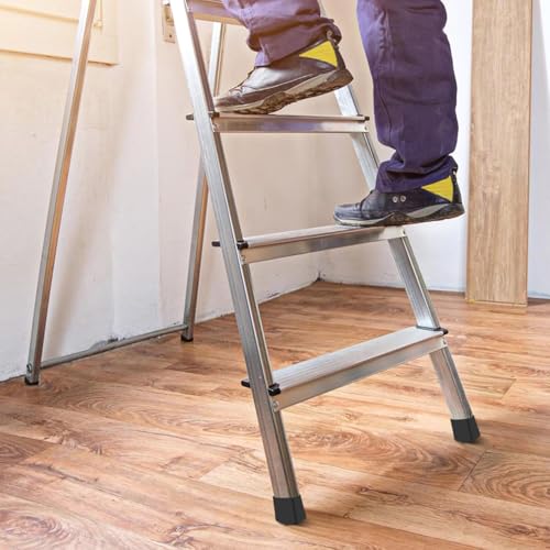 VICASKY rutschfeste Ersatz Leiterfüße Aus Gummi, 4 Stück Robuste Fußkappen Leiter Ersatz Gummifuss Für Leitern 40x20 Und 30x20 Kompatible Leiterfußpolster Schutzkappen