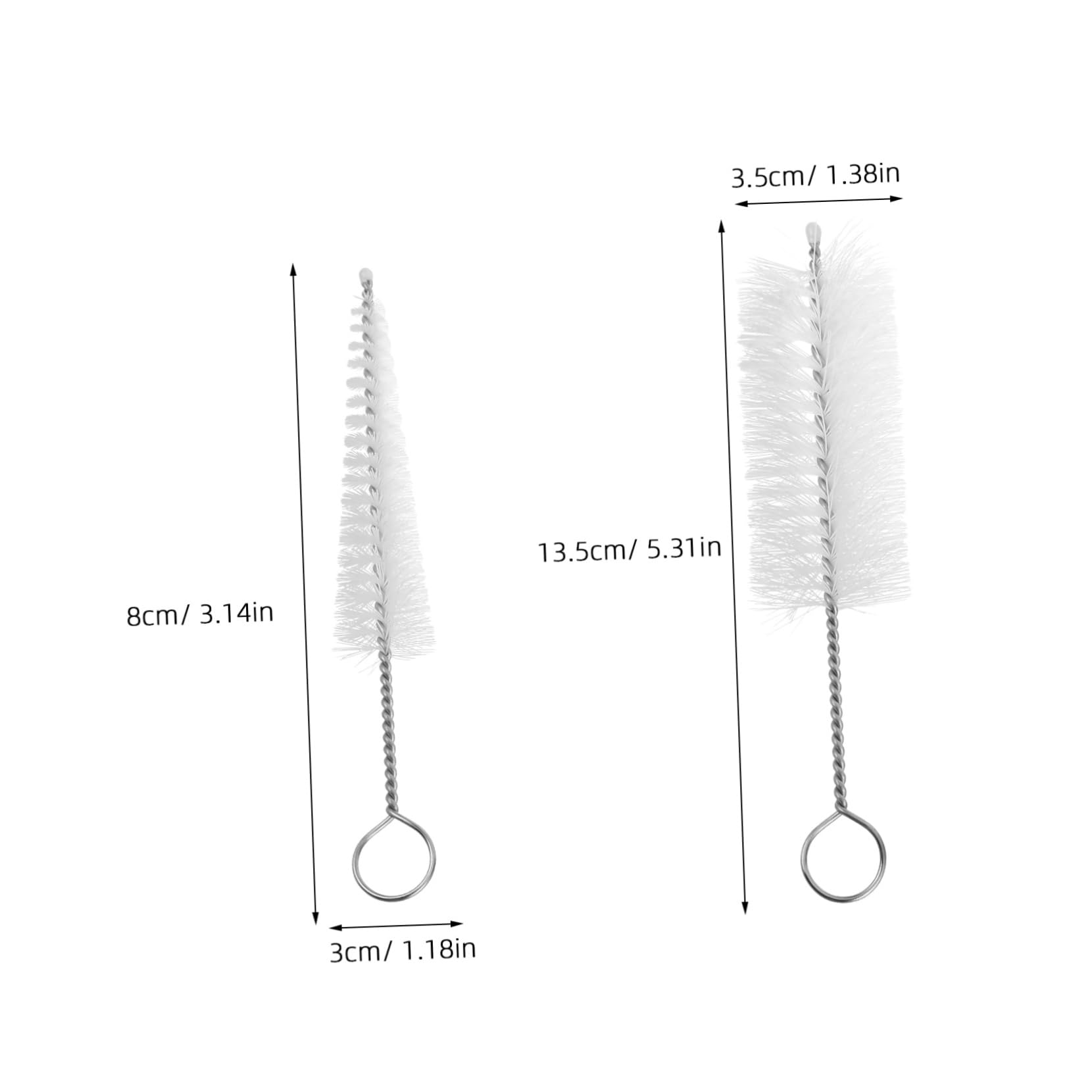 ibasenice Und Hole Cleaner Brush Trumpet Flute Sax Stainless Steel Handle Deep Cleaning