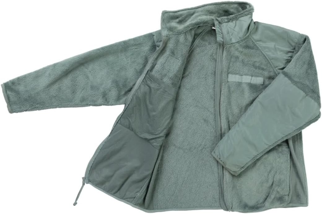 GEN III ECWCS Level 3 Tactical Fleece Jacket – U.S. Military Cold Weather Layer (Foliage Green)