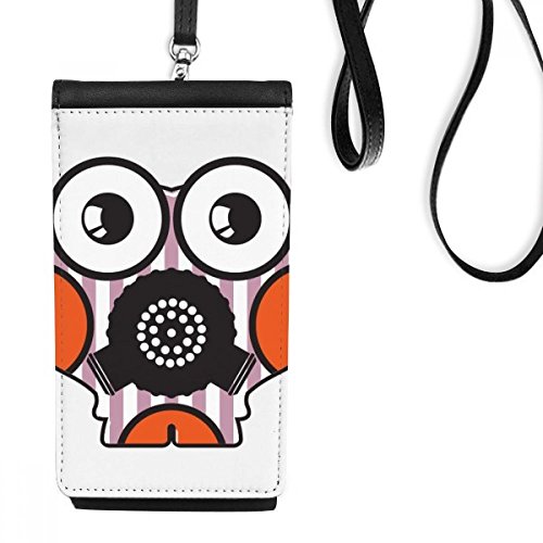 Pochette téléphone alien en faux cuir noir idéale pour vos festivals et sorties